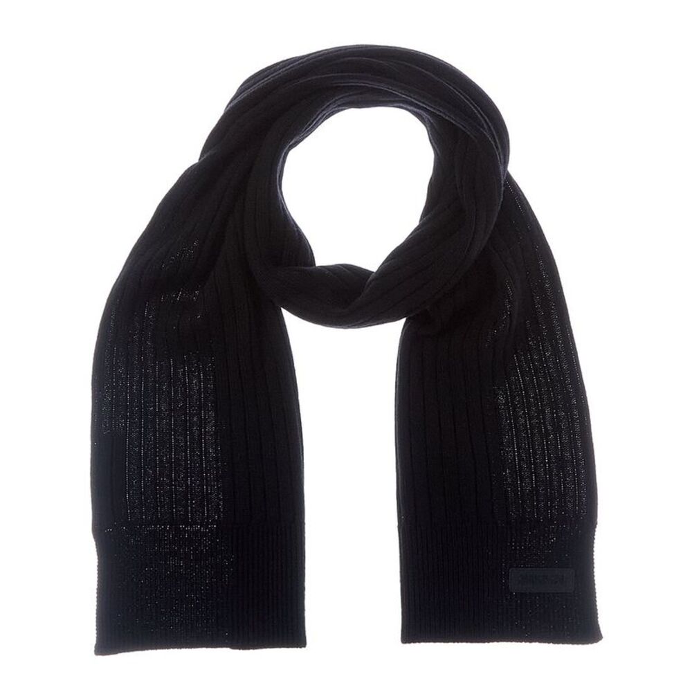 Gucci Knit Wool Scarf, Black